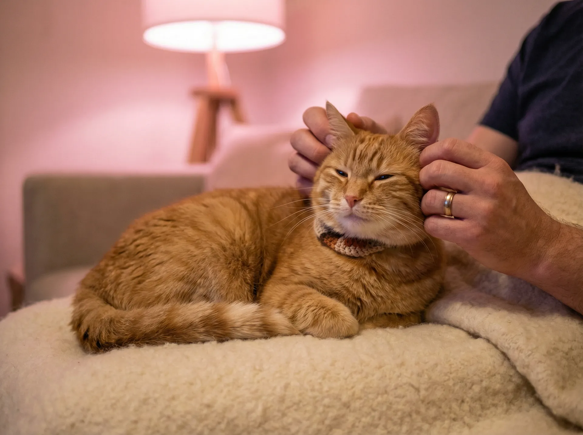 猫咪被温柔抚摸的幸福时刻 - 印度西施1百度影音